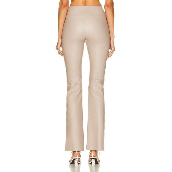 ENZA COSTA Matte Vegan Leather Bootcut Legging in Putty 0/XS Womens Faux Leather - Picture 4 of 16